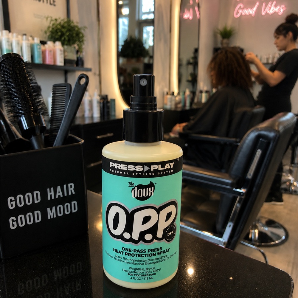 The Doux O.P.P. One-Pass Heat Protection Spray